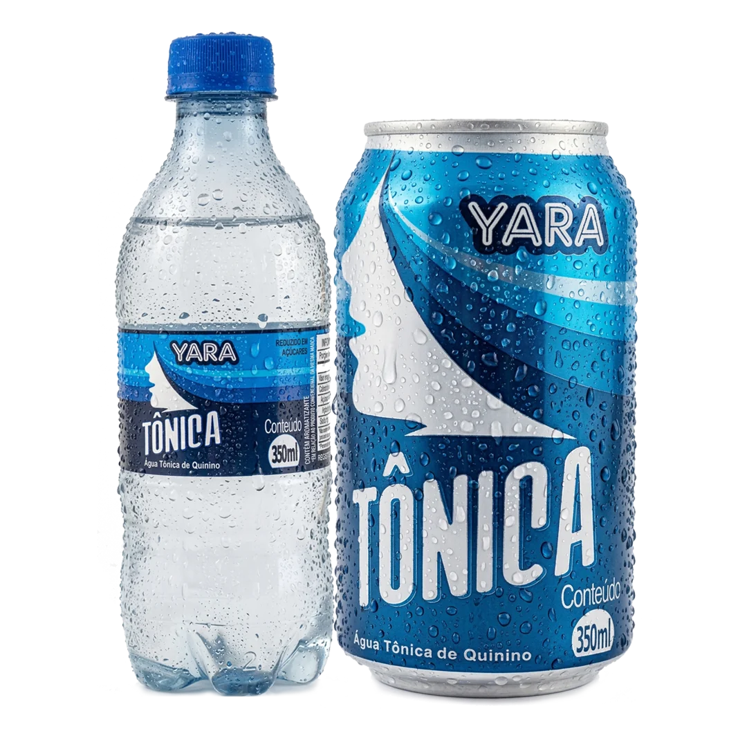 Yara Tônica em garrafa e lata